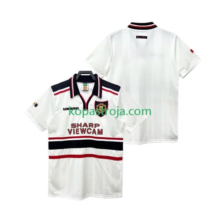Billiga Fotbollströjor Manchester United 1999 Retro Borta tröja 1998 Kortärmad